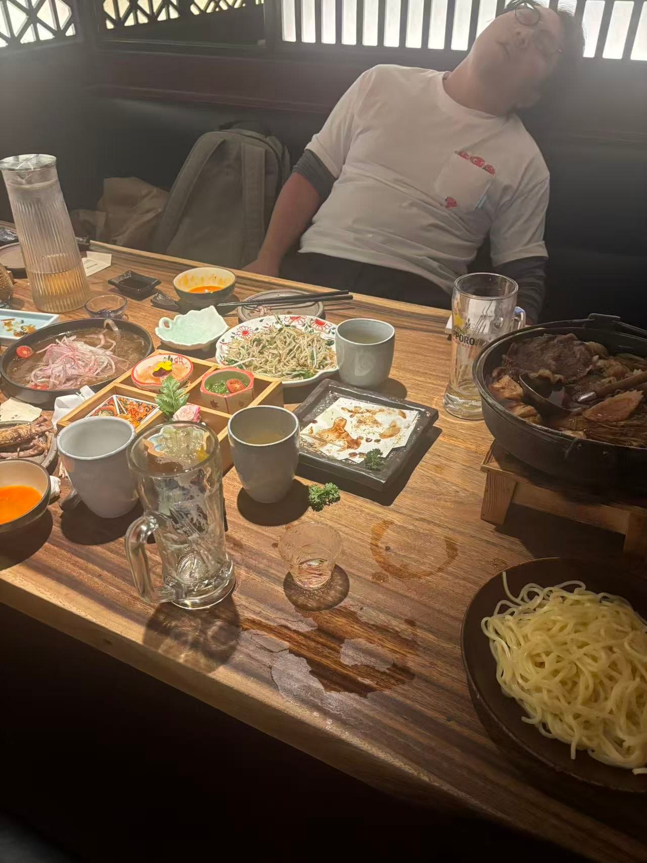 喝到有点上头